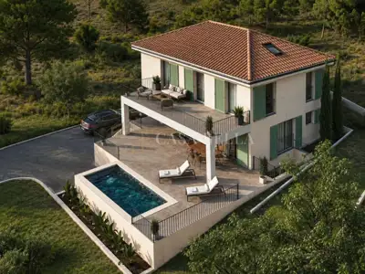 Building plot 1,169 m², Jadranovo - sea and Krk view - 3