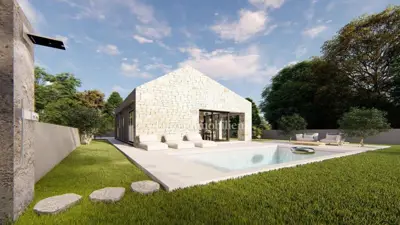Family house with a pool surrounded by greenery, Danilo Biranj - Šibenik - 13