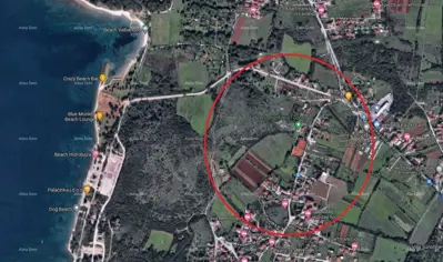 Baugrundstück, Fažana, Zentrum von Štinjan und rechteckige Form