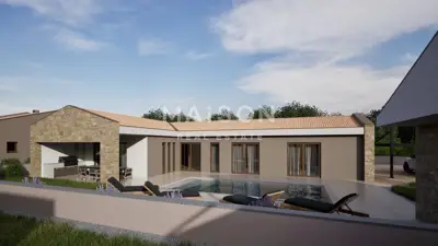 Vila 123 m², Barban - privatni bazen i okućnica