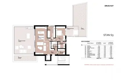 Apartment 140 m², Kraljevec - 2 bedrooms, 2 terraces - 13