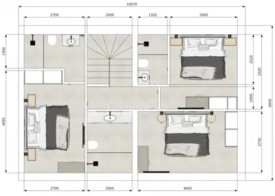 Dvojna kuća 130 m², Malinska - bazen i okućnica - 14