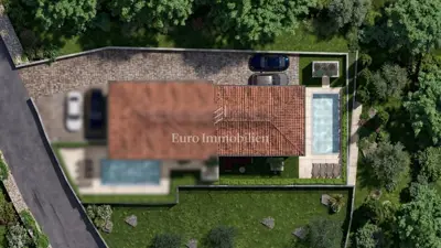 Dvojna kuća 130 m², Malinska - bazen i okućnica - 12