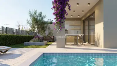 Dvojna kuća 130 m², Malinska - bazen i okućnica - 3