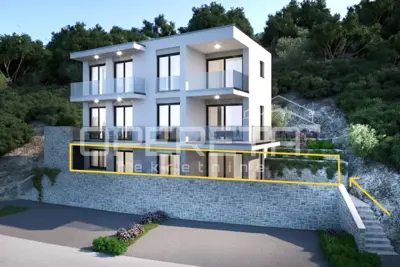 Apartment 56 m², Okrug Donji - 100 m from the sea