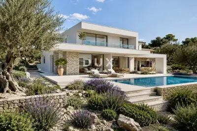 Kvarner, Mošćenice, building plot, 934 m², sea view