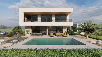 City of Krk, surroundings - building plot with permit