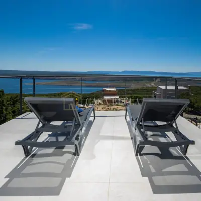 Vila 260 m², Šmrika - bazen i panoramski pogled na more - 13