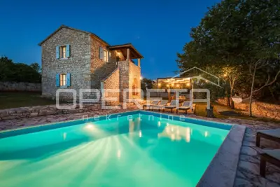 ISTRA, SVETI LOVREČ - Stone house with pool