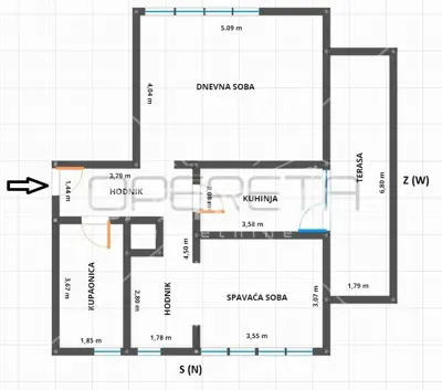 Najam, Stan, Britanac, Kozarcev Vijenac, 2s, 61 m² - 8