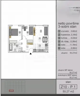 NOVO! ! VIŠNJIK, ZGRADA SIGMA M. , 63 m²; OPREMLJEN+PARKIRNO MJESTO - 20