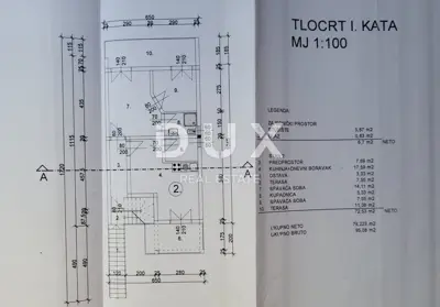 Haus 250 m², Vrsi - 4 Wohnungen und 3 Terrassen - 16