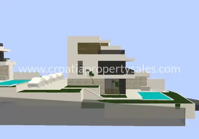 Vila 223 m², Šibenik - pogled na more i bazen - 11