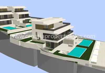 Vila 223 m², Šibenik - pogled na more i bazen