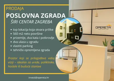 Geschäftsgebäude 560 m², Gornji Grad - Medveščak, Vinogradska