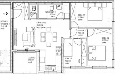 Rakarje, Velika Gorica: new three-bedroom apartment S4 with loggia and parking - 12