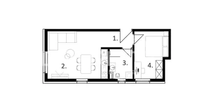 Vodice, apartment, 41.20 m² - 2