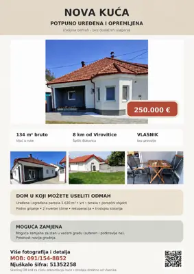 NOVA, MODERNA I POTPUNO OPREMLJENA KUĆA 134 m² – 8 km OD VIROVITICE - 18