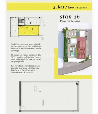 Penthouse 98.3 m², Okrug Gornji - rooftop terrace and 2 garage spaces - 12