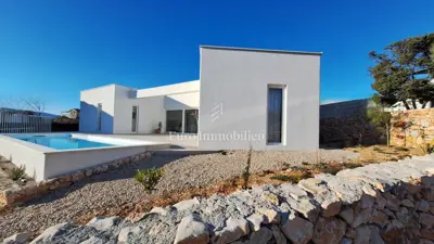 Erdgeschosshaus mit Pool und Meerblick - Umgebung von Krk - 3