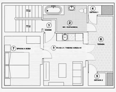 Stan 30 m², Trešnjevka sjever - novouređen i terasa - 15
