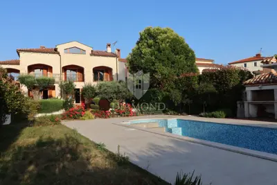 Steinvilla in Poreč, Meerblick und Pool - 17