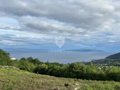 Baugrundstück 5.010 m², Veprinac - Panoramablick auf das Meer - 4