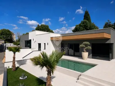 Barban, modernes Doppelhaus mit Pool - 7