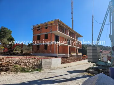 Apartman 68 m², Trogir - pogled na more i balkon