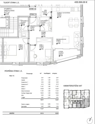 Stan 76 m², Cres centar, 50 m od mora - 9