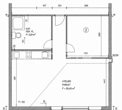 Stan 38 m², Vrbik, 2s i otvoren pogled na zelenilo - 15