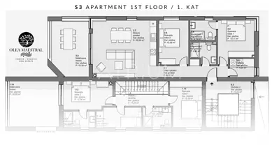 Stan 97 m², Vodice - novogradnja s terasom - 13
