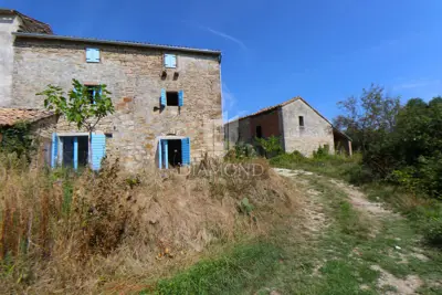 Cerovlje, okolica, dvije kamene kuće sa prekrasnim pogledom - 9