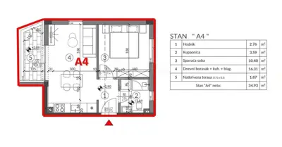 Wohnung 45 m², Veruda, Pula - Neubau in Meeresnähe - 3