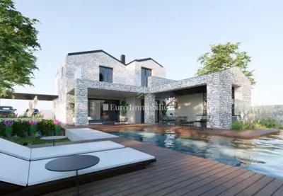 Vila 227 m², Krk - panoramski pogled na more - 4