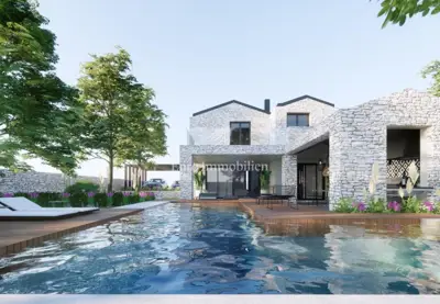 Vila 227 m², Krk - panoramski pogled na more
