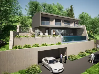 Villa 277 m², Krasica - Panoramablick und Pool