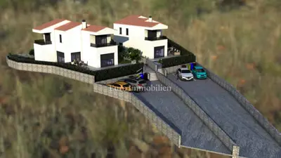 Vrbnik - Risika, land with conceptual project for two houses!
