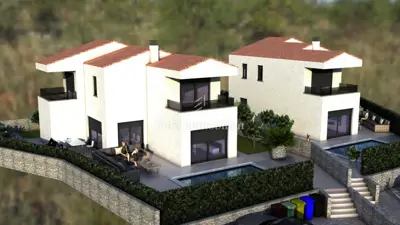 Vrbnik - Risika, land with conceptual project for two houses! - 3