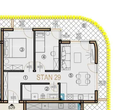 Poreč - Verkauf einer Wohnung in einem modernen Geschäfts- und Wohnkomplex. S29 - 6