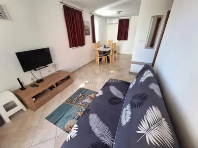 Apartment 45 m², Uvala Soline - Terrasse und teilweiser Meerblick - 4