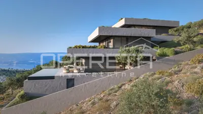 Grundstück 1.546 m² mit Projekt für eine moderne Villa, Omiš - 2