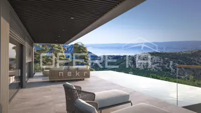 Grundstück 1.546 m² mit Projekt für eine moderne Villa, Omiš - 16