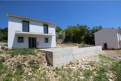 Labin, dvije renovirane kamene kuće sa bazenom, pogled more - 6