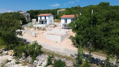 Labin, dvije renovirane kamene kuće sa bazenom, pogled more - 3