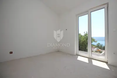 Labin, dvije renovirane kamene kuće sa bazenom, pogled more - 18