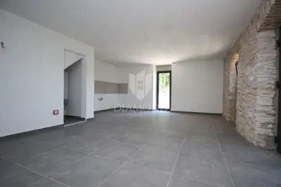 Labin, dvije renovirane kamene kuće sa bazenom, pogled more - 7