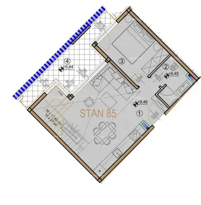 Wohnung 90 m², Poreč - Maisonette, Dachterrasse - 2