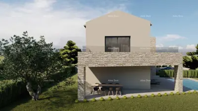 Građevinsko zemljište, Vižinada - otvoren pogled na Učku i Ćićariju - 4