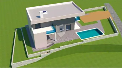 Rovinj, surroundings, house under construction in a quiet location